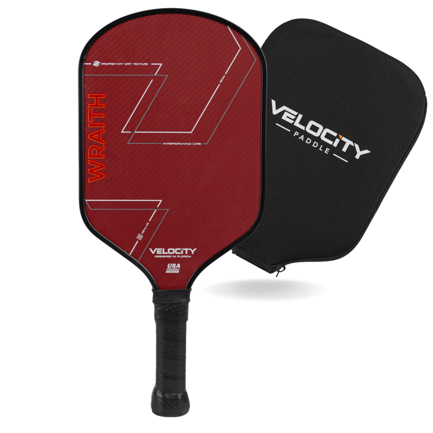 WRAITH DuPont™ Kevlar Pickleball Paddle // BLACK (with Cover)