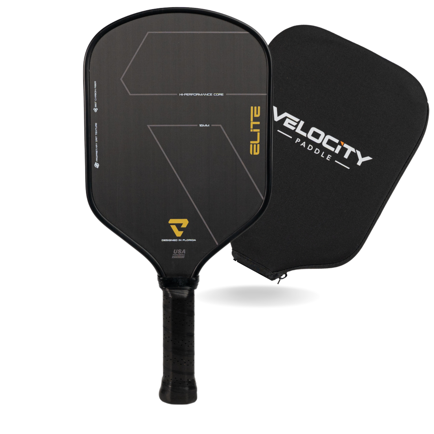 ELITE Thermoformed Pro Carbon Fiber Pickleball Paddle (with Cover)